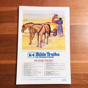 Bible Truths K4 Bob Jones University Press Picture Packet Full Color 24 Pics